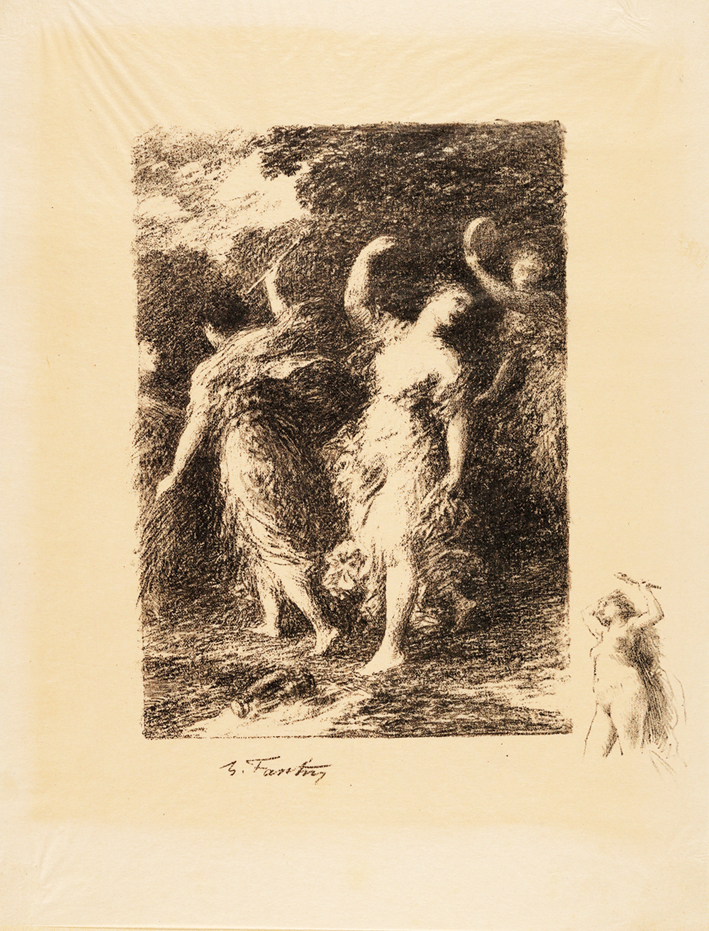  方丹·拉图尔 Fantin-Latour  女性速写